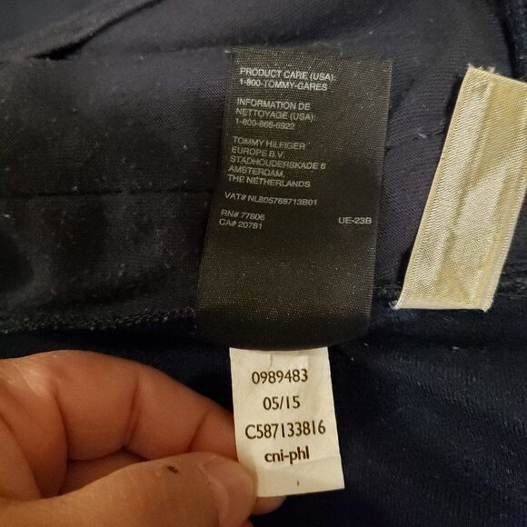 Tommy Hilfiger Boy's Orange Navy Polyester Bomber Jacket - Size XS or 4/5 - Picture 4 of 15